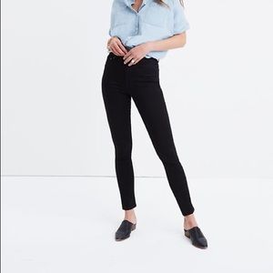 Madewell 10 inch High Rise Skinny Jeans Black